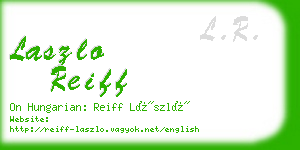 laszlo reiff business card